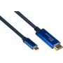 Good Connections GC 4520-CSF015B USB-C-HDMI adapterkaabel, 4K@60Hz, 1,5 m, must