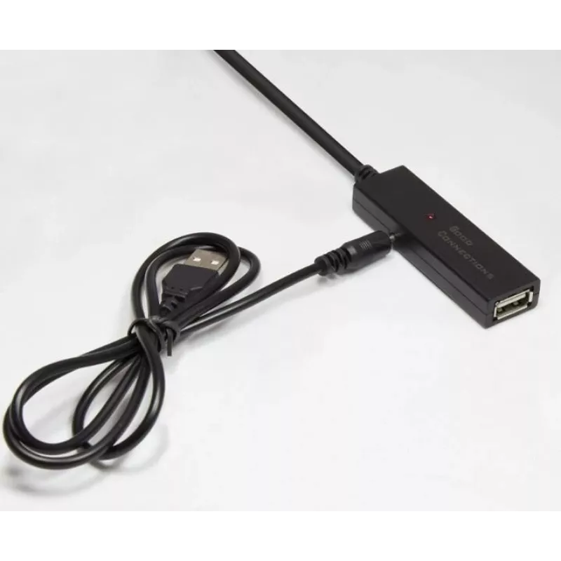 Good Connections GC-M0134 USB 2.0 pikenduskaabel 20 m must signaalivõimendiga