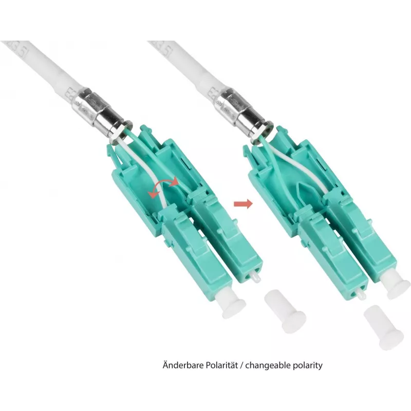 Good Connections OM3 Duplex LC/LC Uniboot fiiberoptiline ühenduskaabel, 50/125µm, LSZH, veesinise värvusega, 5m LW-U805LC3