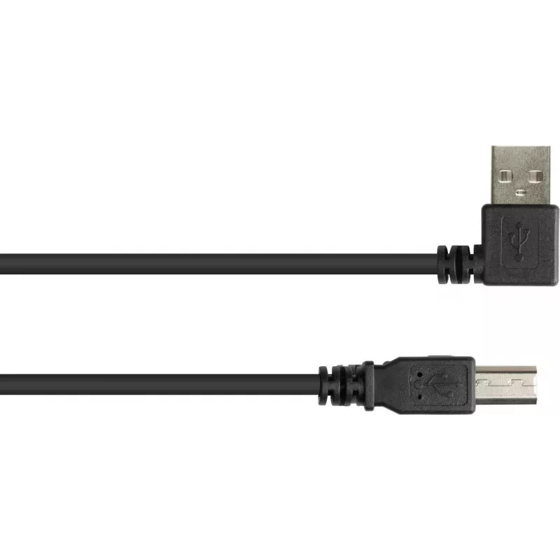 Good Connections USB 2.0 kaabel Type-A nurk-pistikuga Type-B - must - 0,5 m