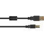 Good Connections USB 2.0 kaabel Type-A kuni Type-B ferriitsüdamiku ja kullatud pistikutega, must, 3 m