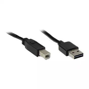 Good Connections USB 2.0 EASY kaabel A kuni B nurga all, must, 2m