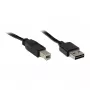 Good Connections USB 2.0 EASY kaabel A kuni B nurga all, must, 2m