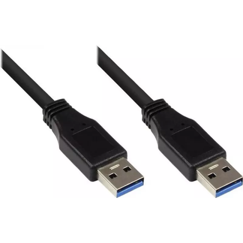 Good Connections USB 3.0 kaabel, Type-A isane - Type-A isane, must, 0,5 m 2712-S005