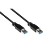 Good Connections USB 3.0 kaabel, Type-A isane - Type-A isane, must, 0,5 m 2712-S005