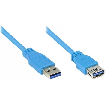 Good Connections USB 3.0 pikenduskaabel Type-A isane - Type-A emane, sinine, 1,8 m 2711-B02