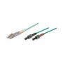 GoodConnections 10m OM3 Duplex Multimode kiudoptiline patškaabel ST/LC Aqua