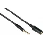 GoodConnections 3,5 mm 4-pooluseline TRRS helipikkenduskaabel, isane emasele, 3 m, must AS-35V4B3