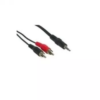 GoodConnections 3,5 mm stereo pistik 2x RCA isane helikaabel 2,5 m must AS-352C