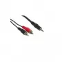 GoodConnections 3,5 mm stereo pistik 2x RCA isane helikaabel 2,5 m must AS-352C