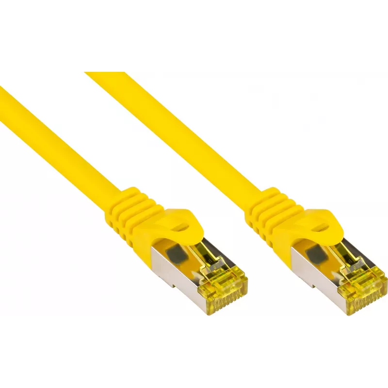 GoodConnections 40m Cat.7 S/FTP PiMF halogenivaba RJ45 patch-kaabel riivi kaitsega, kollane 8070R-400Y