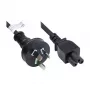 GoodConnections AC-toitekaabel - Austraalia pistik IEC C5 ristikulehele, 1,8 m, must