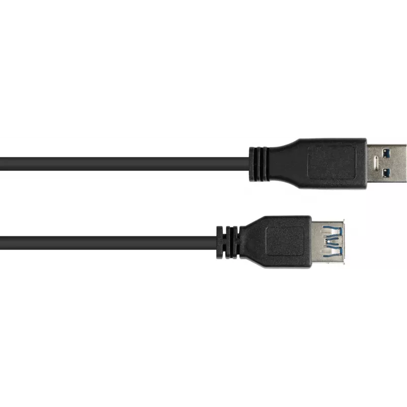 GoodConnections Alcasa 2711-S005 USB 3.1 Gen 1 pikenduskaabel – USB-A isane emasele, 0,5 m, must