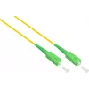 GoodConnections Alcasa LW-S920SASA OS2 Ühemoodiline kiudoptiline patch-kaabel LC kuni SC, 20 m, Kollane, LSZH