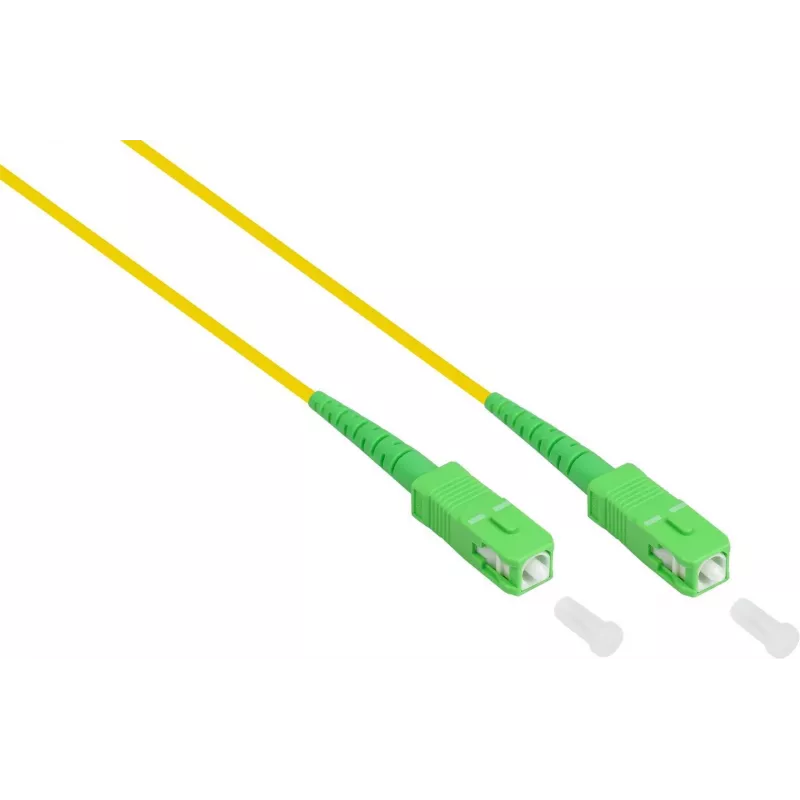 GoodConnections Alcasa LW-S920SASA OS2 Ühemoodiline kiudoptiline patch-kaabel LC kuni SC, 20 m, Kollane, LSZH