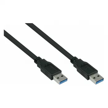 GoodConnections Alcasa UK30P-AA-030S USB 3.2 Gen 1 kaabel – USB-A kuni USB-A, 3 m, must