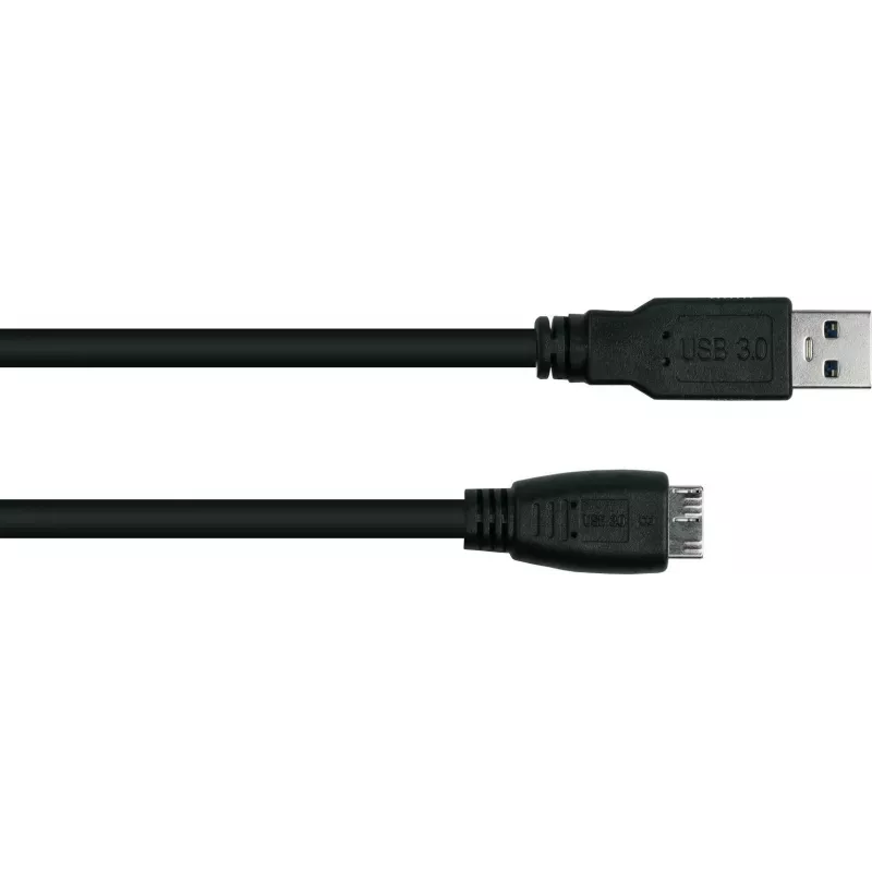 GoodConnections Alcasa UK30P-AMB-005S USB 3.2 Gen 1 kaabel, USB-A - Micro-B, 0,5 m, must