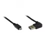 GoodConnections Alcasa USB 2.0 A - Micro-B kaabel 2m, nurga all, kullatud