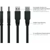 GoodConnections Alcasa USB 3.2 Gen 1 kaabel A–B, 1,8 m, must