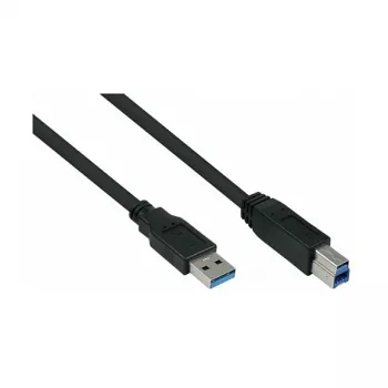 GoodConnections Alcasa USB 3.2 Gen 1 kaabel A–B, 1,8 m, must