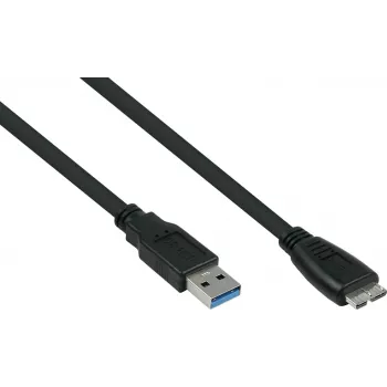 GoodConnections Alcasa USB 3.2 Gen 1 kaabel, USB-A Micro-B, 1,8 m, must