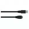 GoodConnections Alcasa USB 3.2 Gen 1 kaabel, USB-A – Micro-USB B, 1 m, must