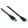 GoodConnections Alcasa USB 3.2 Gen 1 kaabel, USB-A – Micro-USB B, 1 m, must