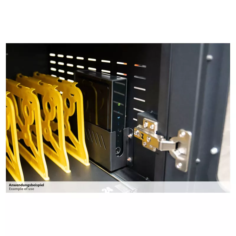 GoodConnections ANTARES PRO N24C sülearvutite laadimiskäru kuni 15,6-tollistele sülearvutitele, USB-C 65W PD 3.0, UVC-desinfitseerimine, must