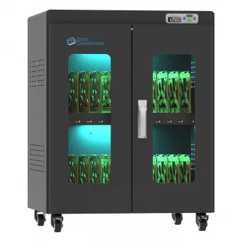 GoodConnections ANTARES PRO N24C sülearvutite laadimiskäru kuni 15,6-tollistele sülearvutitele, USB-C 65W PD 3.0, UVC-desinfitseerimine, must