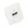 GoodConnections Cat. 6 võrgupistikupesa, 2xRJ45, varjestatud, seinasisene, disainiga sobiv, vertikaalne kaabli sisenemine, signaalvalge (RAL 9003), GC-N0024