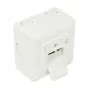 GoodConnections Cat.6 võrgupistikupesa, 2xRJ45, varjestatud, pealispinna paigaldus, pärlvalge RAL1013, GC-N0027