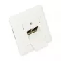 GoodConnections Cat.6A võrgupistikupesa, 2xRJ45, varjestatud, pindmonteeritav, disainiga ühilduv, vertikaalne kaabli sisenemine, pärlvalge RAL1013 (GC-N0021)