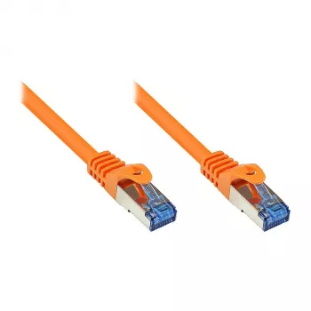 GoodConnections Cat. 6A S/FTP patch-kaabel riivikaitsega, halogeenivaba, oranž, 15 m