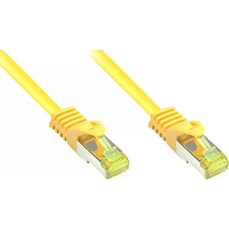 GoodConnections Cat.7 RJ45 Patch-kaabel - 25m, kollane, S/FTP PiMF, halogeenivaba, 600MHz (8070R-250Y)