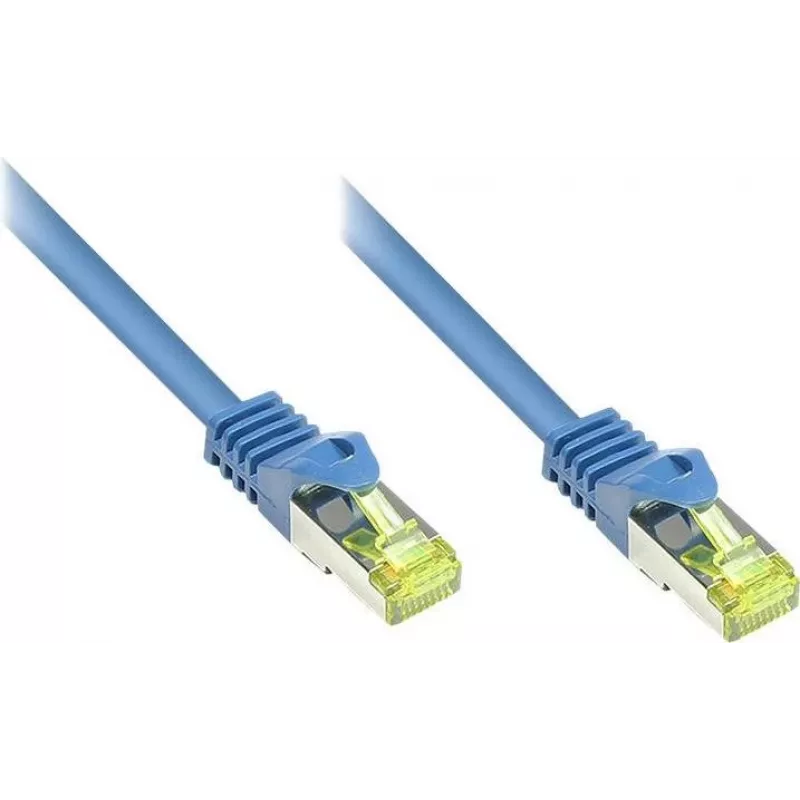 GoodConnections Cat.7 S/FTP RJ45 patch-kaabel, 15m, sinine, halogeenivaba, 600MHz, riivi kaitsega 8070R-150B