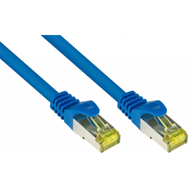 GoodConnections Cat.7 S/FTP RJ45 patch-kaabel, 15m, sinine, halogeenivaba, 600MHz, riivi kaitsega 8070R-150B