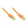 GoodConnections Cat.7 S/FTP RJ45 patch-kaabel koos Snagless Boot (RNS®), 600MHz, LSZH, oranž, 15m