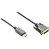 GoodConnections DisplayPort to DVI-D 24+1 ühenduskaabel - 24K kullatud kontaktid - OFC - Must - 5m