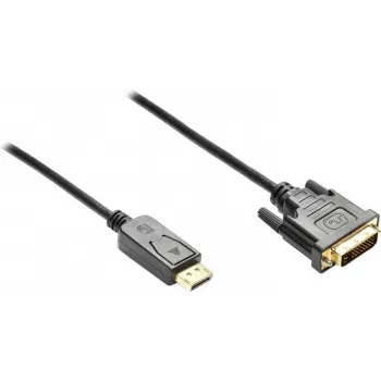 GoodConnections DisplayPort to DVI-D 24+1 ühenduskaabel - 24K kullatud kontaktid - OFC - Must - 5m
