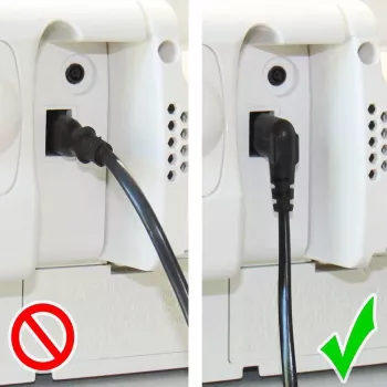 GoodConnections Euro toitekaabel, Europlug to IEC C7 kaheksakujuline, mõlemad pistikud 90° nurga all, valge, 1,5 m (1550-ZW015W)