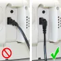 GoodConnections Euro toitekaabel, Europlug to IEC C7 kaheksakujuline, mõlemad pistikud 90° nurga all, valge, 1,5 m (1550-ZW015W)
