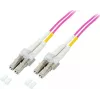 GoodConnections LC/LC Duplex OM4 Multimode Fiiberoptiline Patch-kaabel, 2 m, Akvatoorium, LSZH LW-802LC4