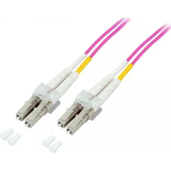 GoodConnections LC/LC Duplex OM4 Multimode Fiiberoptiline Patch-kaabel, 2 m, Akvatoorium, LSZH LW-802LC4