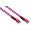 GoodConnections LC/LC Duplex OM4 Multimode Fiiberoptiline Patch-kaabel, 2 m, Akvatoorium, LSZH LW-802LC4