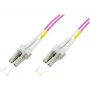GoodConnections LC/LC Duplex OM4 Multimode Fiiberoptiline Patch-kaabel, 2 m, Akvatoorium, LSZH LW-802LC4