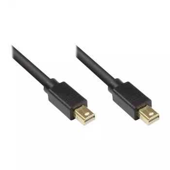 GoodConnections Mini DisplayPort 1.2 kaabel, isane-isane, kullatud, must, 1 m