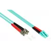 GoodConnections OM3 dupleks mitmekiuline fiiberoptiline patch-kaabel LC/ST, 50/125, LSZH, vahetatav polaarsus, 1m
