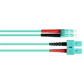 GoodConnections OM3 Duplex Multimode Fiiber Patch Kaabel SC - LC, 50/125 µm, 1m, LSZH Aqua LW-801LS3
