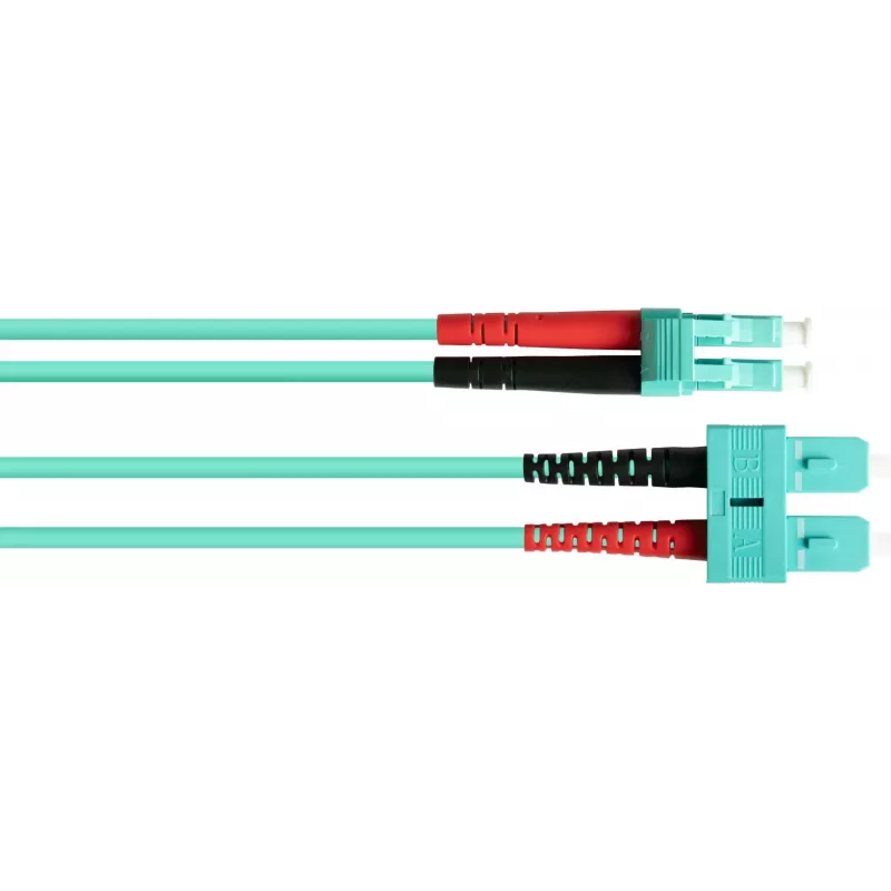 GoodConnections OM3 Duplex Multimode Fiiber Patch Kaabel SC - LC, 50/125 µm, 1m, LSZH Aqua LW-801LS3