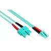 GoodConnections OM3 Duplex Multimode Fiiber Patch Kaabel SC - LC, 50/125 µm, 1m, LSZH Aqua LW-801LS3